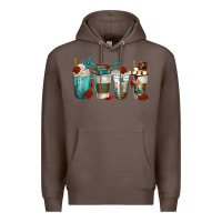 Coffee faith coffee cups Premium Hoodie - texasbilliewilder