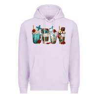 Lilac faith coffee cups Premium Hoodie - texasbilliewilder