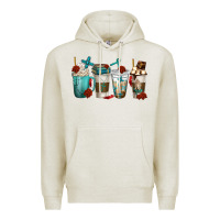 Oatmeal Heather faith coffee cups Premium Hoodie - texasbilliewilder