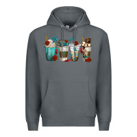 Rock faith coffee cups Premium Hoodie - texasbilliewilder