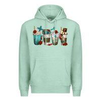 Seafoam faith coffee cups Premium Hoodie - texasbilliewilder