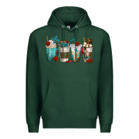 Sports Green faith coffee cups Premium Hoodie - texasbilliewilder