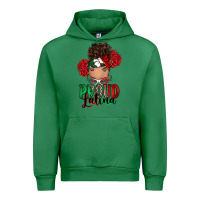 Emerald Proud Latina messy bun Urban Hoodie - RanaPortraitStore