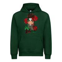 Forest Green Proud Latina messy bun Urban Hoodie - RanaPortraitStore