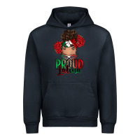 Navy Proud Latina messy bun Urban Hoodie - RanaPortraitStore