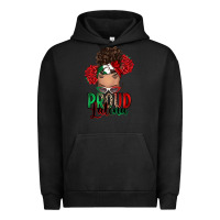 Pigment Black Proud Latina messy bun Urban Hoodie - RanaPortraitStore