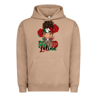 Pigment Burro Proud Latina messy bun Urban Hoodie - RanaPortraitStore