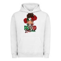 Pigment Lunar Rock Proud Latina messy bun Urban Hoodie - RanaPortraitStore