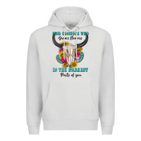 Dove Grey find someone who in the darkest parts of you Premium Hoodie - texasbilliewilder