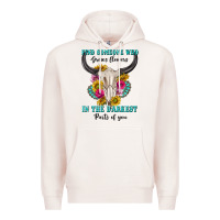 Pale Pink find someone who in the darkest parts of you Premium Hoodie - texasbilliewilder