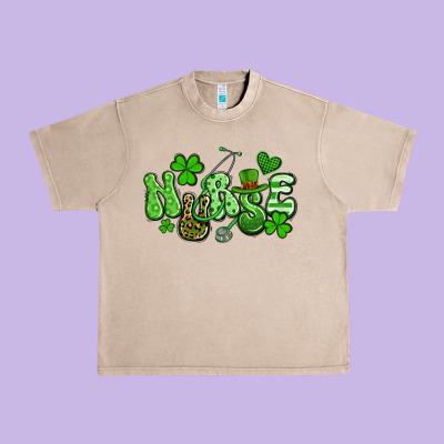 Nurse St Patrick's Day Urban Heavy Tee Designed By Artiststas