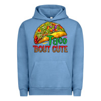 Pigment Pebble Blue Taco 'bout cute Urban Hoodie - RanaPortraitStore
