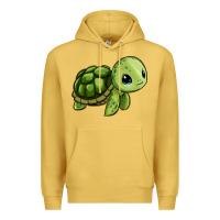 Antique Gold cute turtle Premium Hoodie - Zillion Design Studio