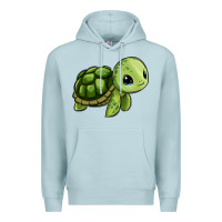 Blue Mist cute turtle Premium Hoodie - Zillion Design Studio
