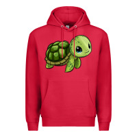 Cardinal cute turtle Premium Hoodie - Zillion Design Studio