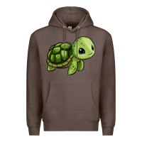 Coffee cute turtle Premium Hoodie - Zillion Design Studio