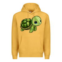 Mustard cute turtle Premium Hoodie - Zillion Design Studio