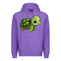 Purple cute turtle Premium Hoodie - Zillion Design Studio