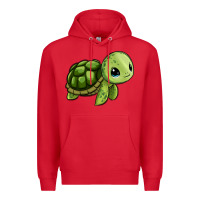 Red cute turtle Premium Hoodie - Zillion Design Studio