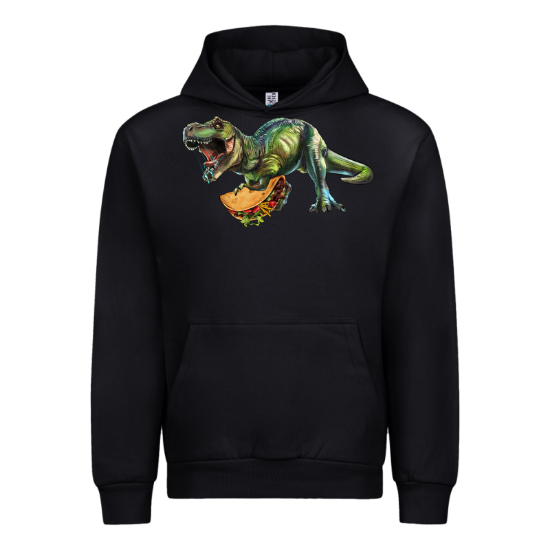 T-rex Dinosaur Holding A Taco Urban Hoodie by RanaPortraitStore | Teevron