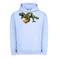 Pigment Grape Ice T-Rex dinosaur holding a taco Urban Hoodie - RanaPortraitStore