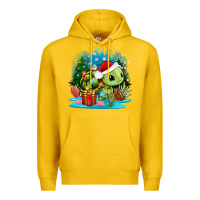 Lemon christmas turtle Premium Hoodie - Zillion Design Studio