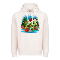 Pale Pink christmas turtle Premium Hoodie - Zillion Design Studio