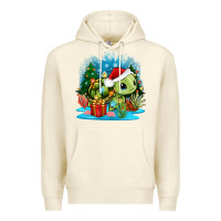 Sandshell christmas turtle Premium Hoodie - Zillion Design Studio