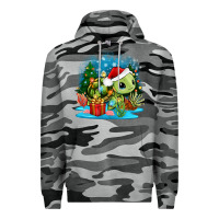 Slate Camo christmas turtle Premium Hoodie - Zillion Design Studio