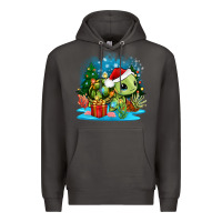 Smoke christmas turtle Premium Hoodie - Zillion Design Studio