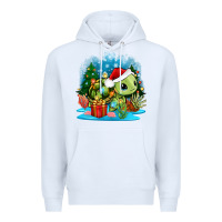 White christmas turtle Premium Hoodie - Zillion Design Studio