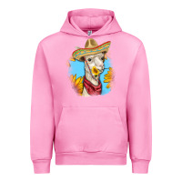 Fuchsia Pink Sombrero Llama Urban Hoodie - RanaPortraitStore
