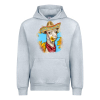 Heather Grey Sombrero Llama Urban Hoodie - RanaPortraitStore