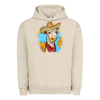 Pigment French Oak Sombrero Llama Urban Hoodie - RanaPortraitStore