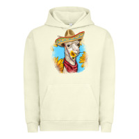 Pigment Pistachio Sombrero Llama Urban Hoodie - RanaPortraitStore