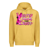 Antique Gold give cancer the boot Premium Hoodie - RanaPortraitStore