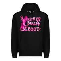 Black give cancer the boot Premium Hoodie - RanaPortraitStore