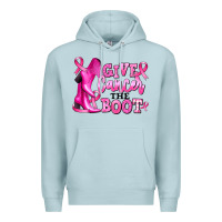 Blue Mist give cancer the boot Premium Hoodie - RanaPortraitStore