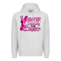 Dove Grey give cancer the boot Premium Hoodie - RanaPortraitStore