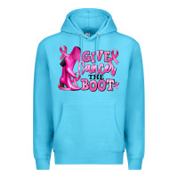 Ocean Blue give cancer the boot Premium Hoodie - RanaPortraitStore