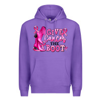 Purple give cancer the boot Premium Hoodie - RanaPortraitStore