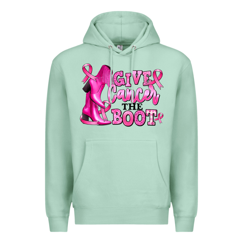 Give Cancer The Boot Premium Hoodie by RanaPortraitStore | Teevron