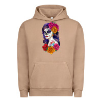 Pigment Burro sugar skull girl Urban Hoodie - RanaPortraitStore