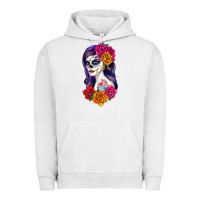 Pigment Lunar Rock sugar skull girl Urban Hoodie - RanaPortraitStore