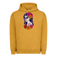 Pigment Peanut Butter sugar skull girl Urban Hoodie - RanaPortraitStore