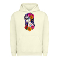 Pigment Pistachio sugar skull girl Urban Hoodie - RanaPortraitStore