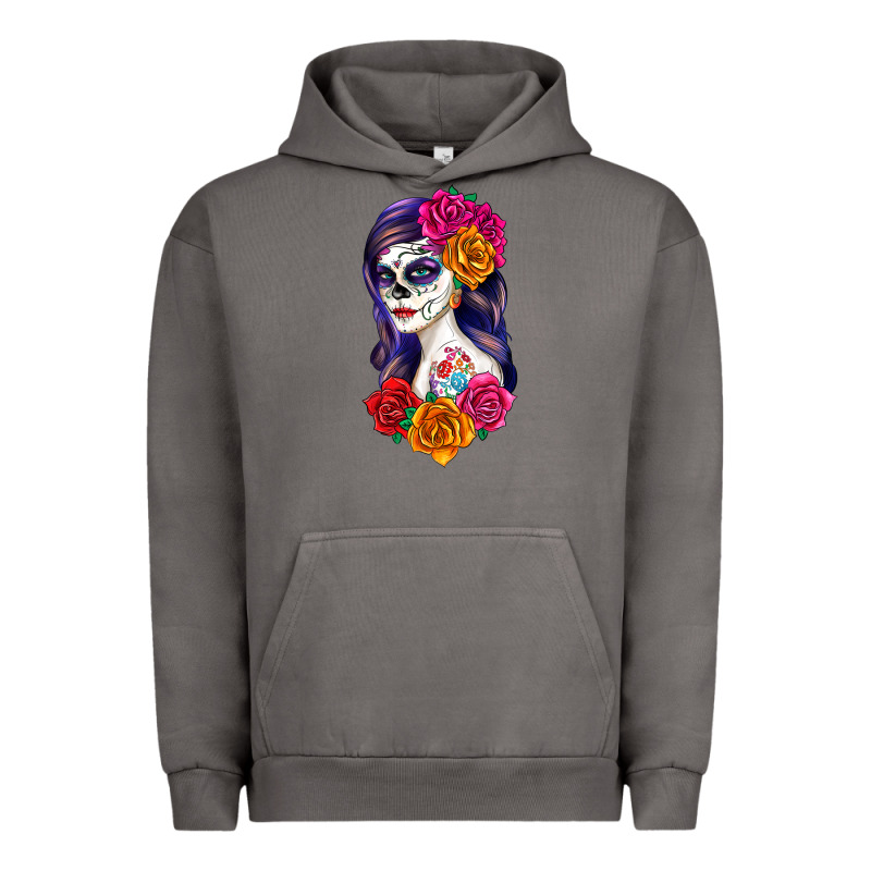 Sugar Skull Girl Urban Hoodie by RanaPortraitStore | Teevron