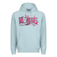 Blue Mist breast cancer nurse Premium Hoodie - RanaPortraitStore