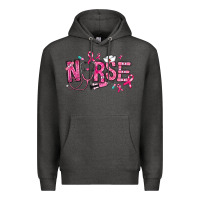 Charcoal Heather breast cancer nurse Premium Hoodie - RanaPortraitStore