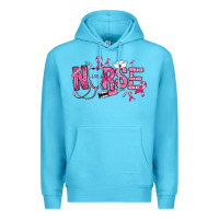Ocean Blue breast cancer nurse Premium Hoodie - RanaPortraitStore